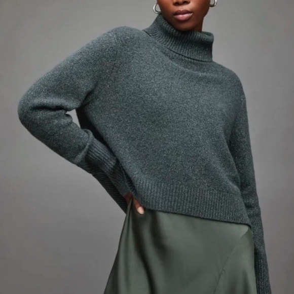 NEW ALL Saints arta crop wools blend sweater Medium - Picture 1 of 10